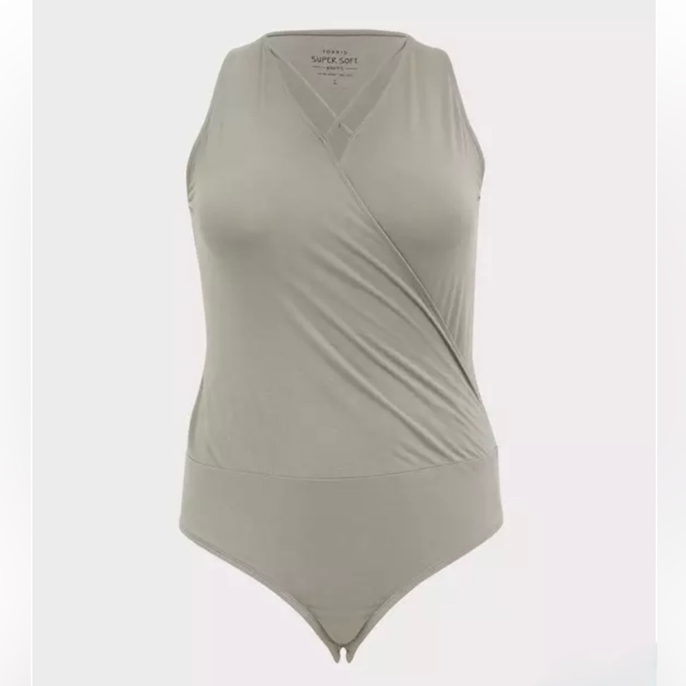 Torrid Super Soft Surplice Strappy Bodysuit